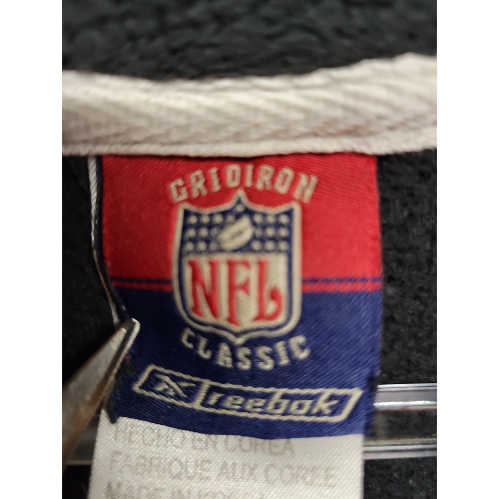 Vintage Reebok Gridiron NFL Oakland Raiders Black 1/4 Zip Fleece Xl - Picture 5 of 9